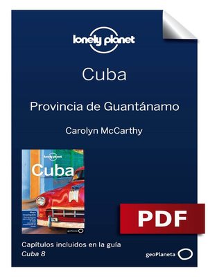 cover image of Cuba 8_16.Provincia de Guantánamo